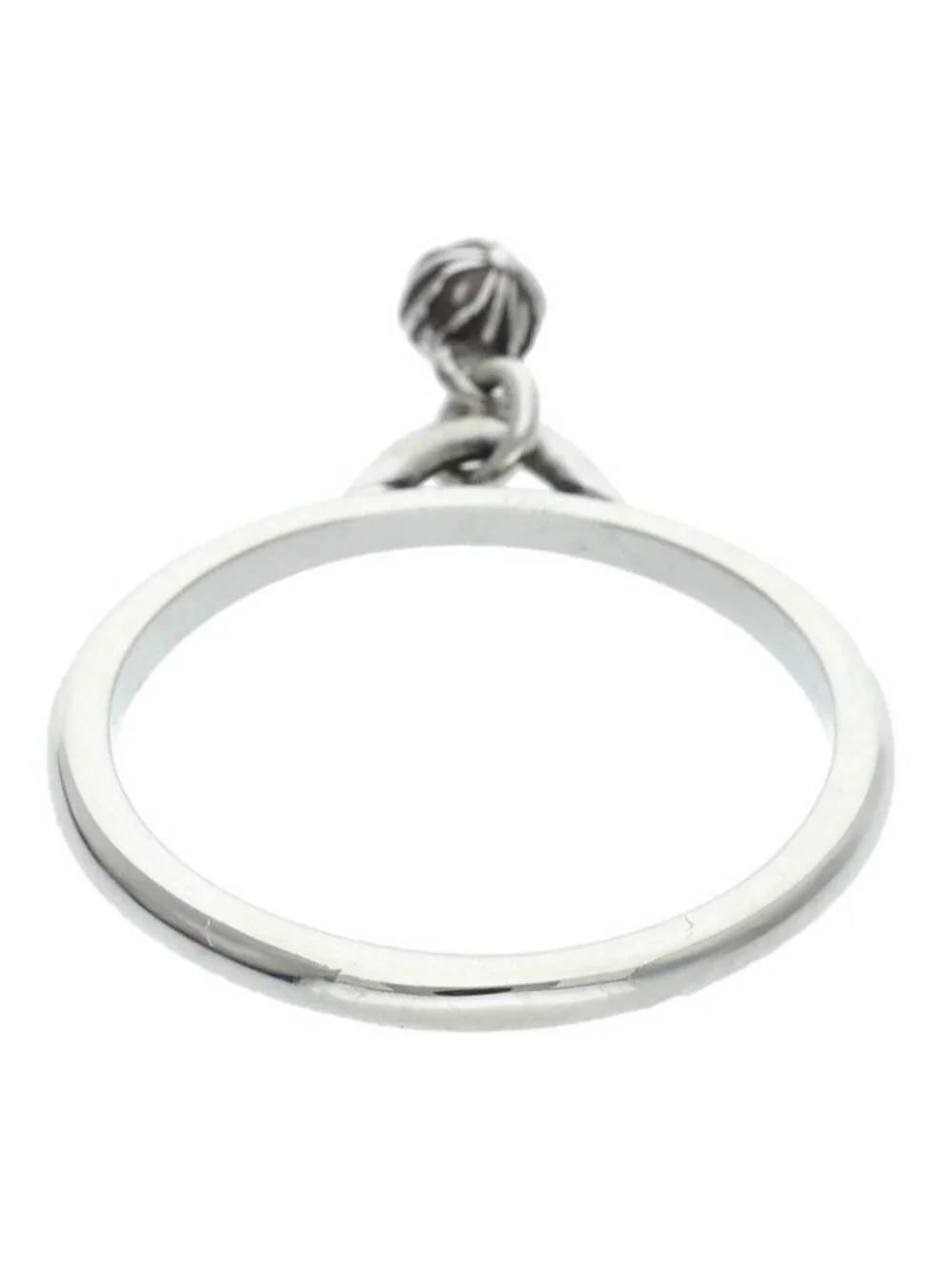 Chrome Hearts Stack Drop Bead Silver Ring